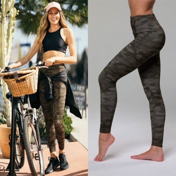 Onzie Pants - SOLD-ONZIE High Rise Leggings - MOSS CAMO